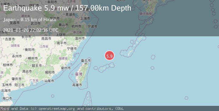 Map of NORTHEAST OF TAIWAN
