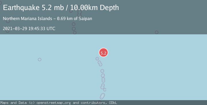 Map of MARIANA ISLANDS REGION