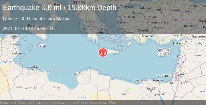 Map of CRETE, GREECE
