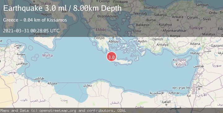 Map of CRETE, GREECE