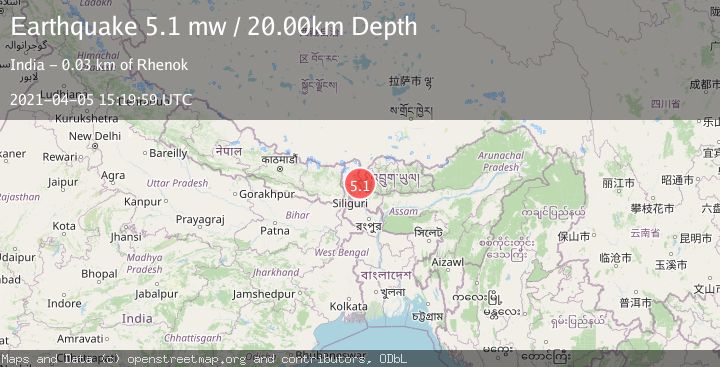 Map of SIKKIM, INDIA