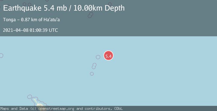 Map of KERMADEC ISLANDS REGION