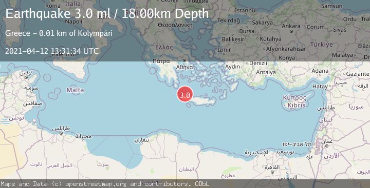 Map of CRETE, GREECE