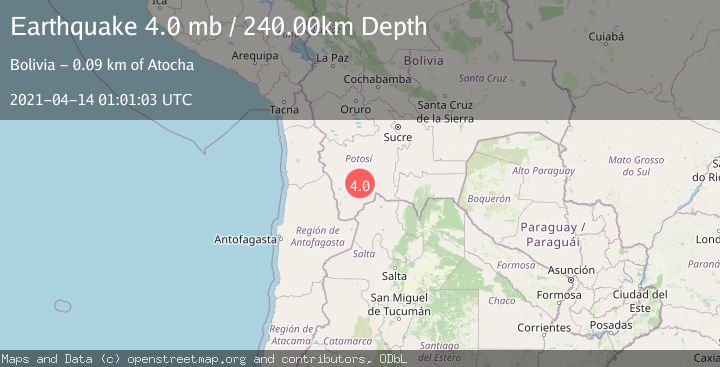 Map of POTOSI, BOLIVIA