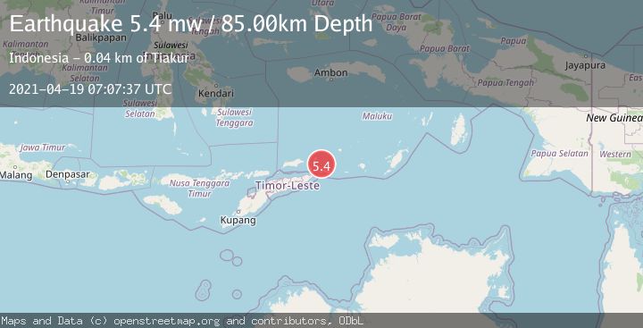 Map of KEPULAUAN BARAT DAYA, INDONESIA