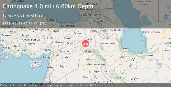 Map of EASTERN TURKEY