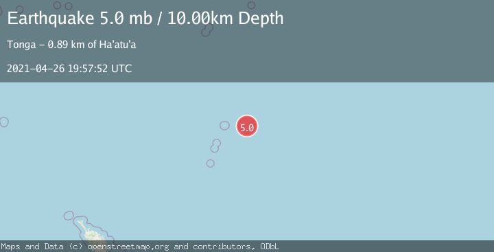 Map of KERMADEC ISLANDS REGION
