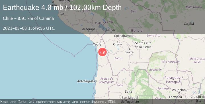 Map of TARAPACA, CHILE