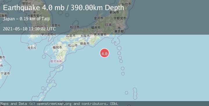 Map of IZU ISLANDS, JAPAN REGION