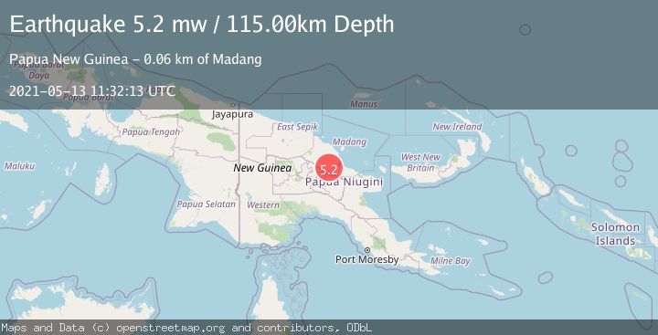 Map of EASTERN NEW GUINEA REG., P.N.G.