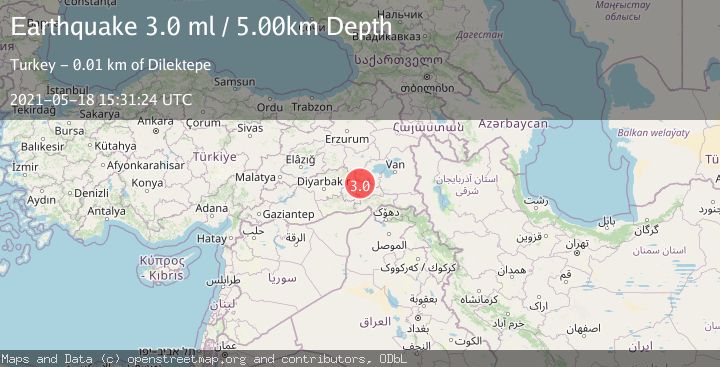 Map of EASTERN TURKEY