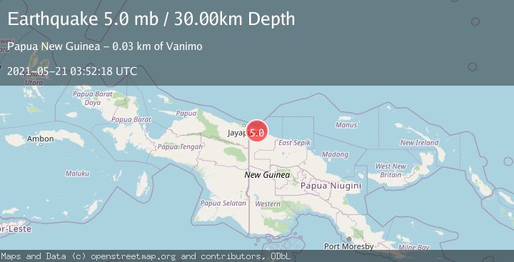 Map of NEAR N COAST OF NEW GUINEA, PNG.