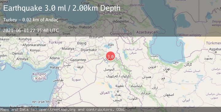 Map of TURKEY-IRAQ BORDER REGION