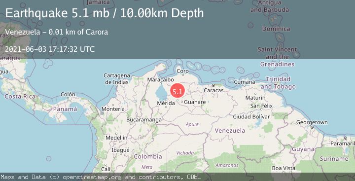 Map of LARA, VENEZUELA