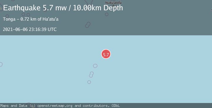 Map of KERMADEC ISLANDS REGION