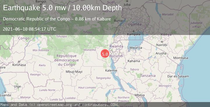 Map of LAKE TANGANYIKA REGION, CONGO