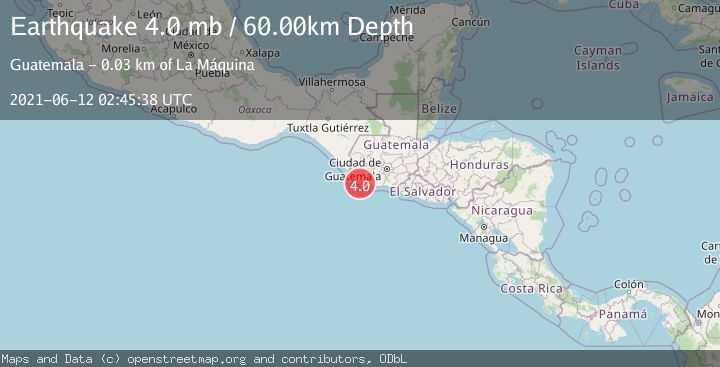 Map of OFFSHORE GUATEMALA