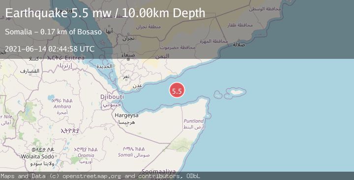 Map of GULF OF ADEN