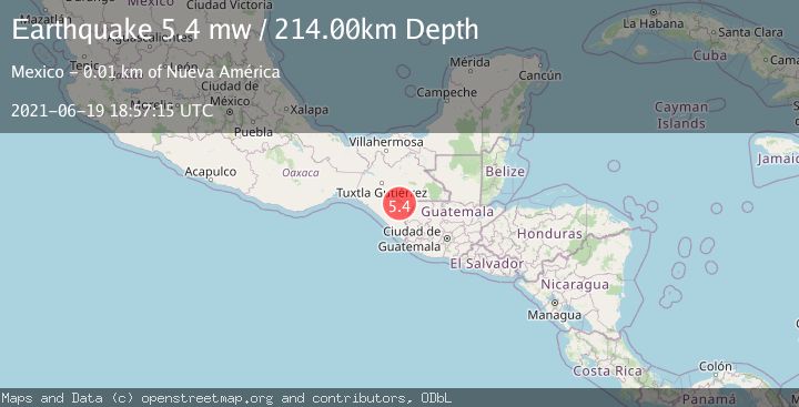 Map of CHIAPAS, MEXICO