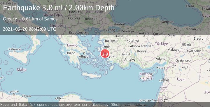 Map of DODECANESE ISLANDS, GREECE