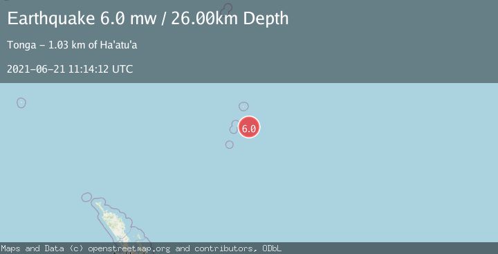 Map of KERMADEC ISLANDS, NEW ZEALAND