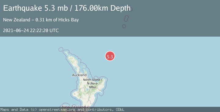 Map of SOUTH OF KERMADEC ISLANDS