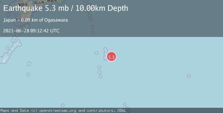 Map of BONIN ISLANDS, JAPAN REGION