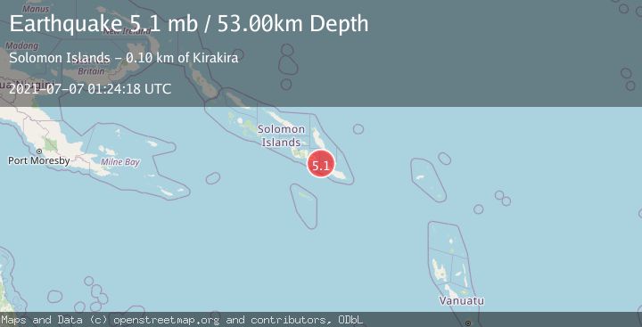 Map of SOLOMON ISLANDS