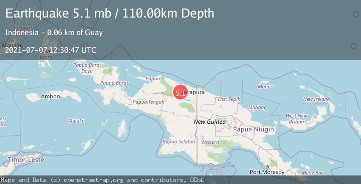 Map of NEAR N COAST OF PAPUA, INDONESIA