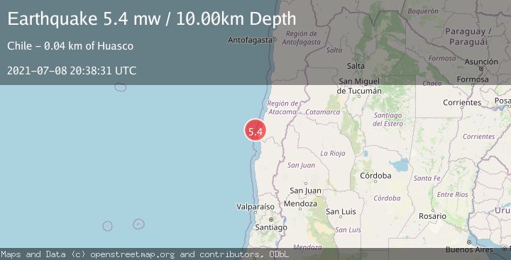 Map of OFFSHORE ATACAMA, CHILE