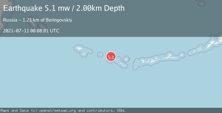 Map of RAT ISLANDS, ALEUTIAN ISLANDS