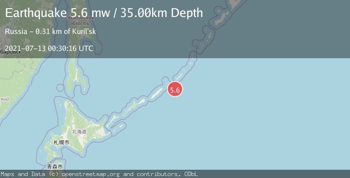 Map of KURIL ISLANDS