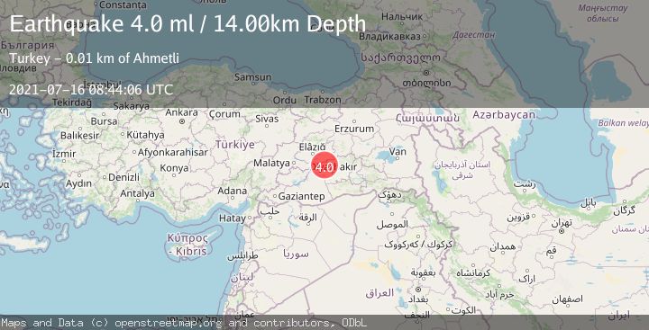 Map of EASTERN TURKEY
