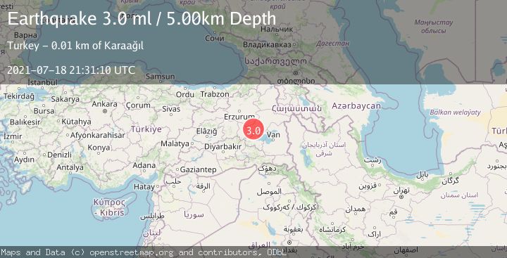 Map of EASTERN TURKEY