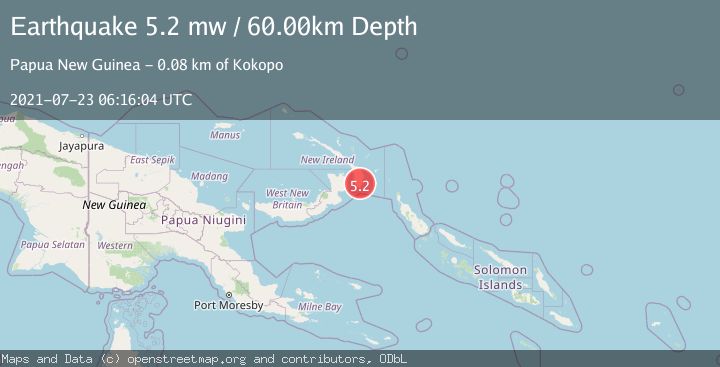 Map of NEW BRITAIN REGION, P.N.G.