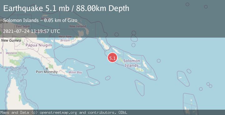 Map of SOLOMON ISLANDS