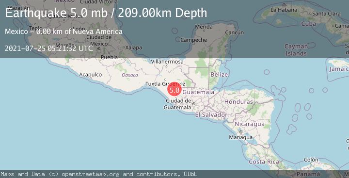 Map of CHIAPAS, MEXICO