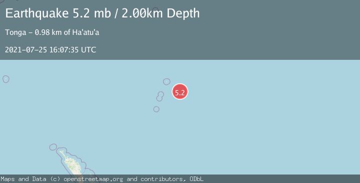 Map of KERMADEC ISLANDS REGION