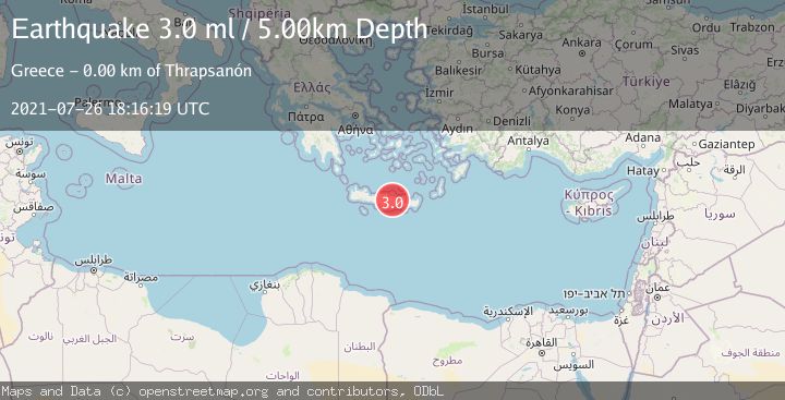 Map of CRETE, GREECE