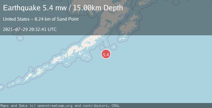 Map of SOUTH OF ALASKA