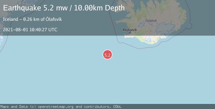 Map of ICELAND REGION