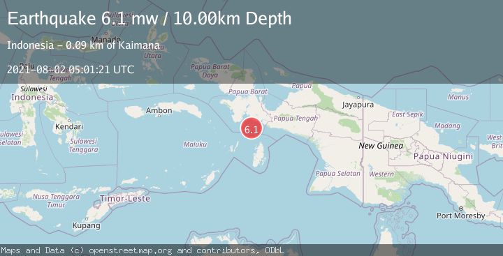Map of NEAR S COAST OF PAPUA, INDONESIA
