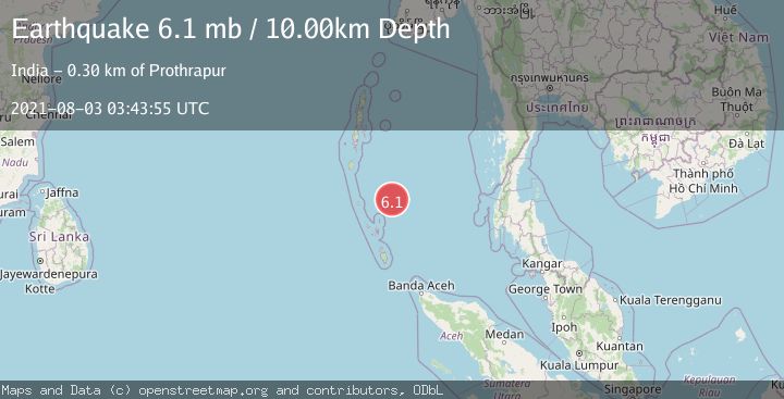 Map of NICOBAR ISLANDS, INDIA REGION