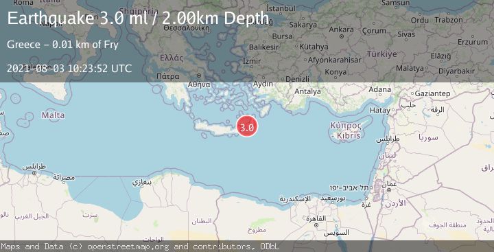 Map of CRETE, GREECE