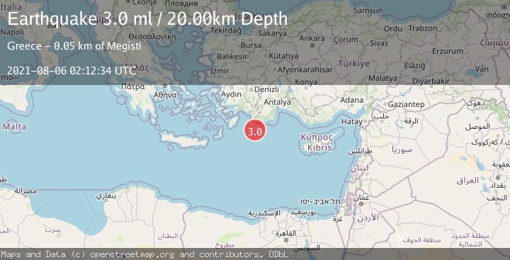 Map of EASTERN MEDITERRANEAN SEA