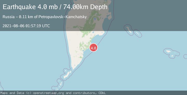 Map of NEAR EAST COAST OF KAMCHATKA