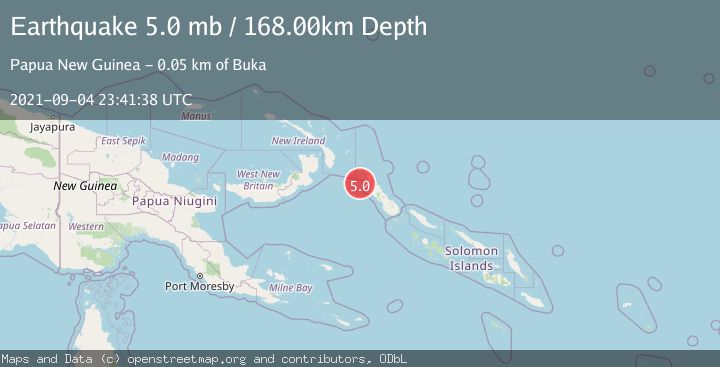 Map of BOUGAINVILLE REGION, P.N.G.