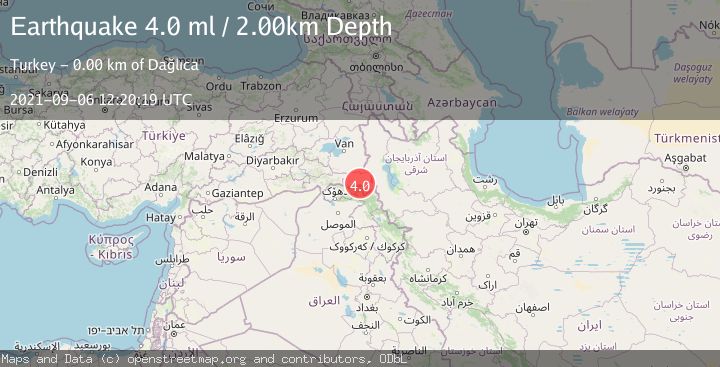 Map of TURKEY-IRAN-IRAQ BORDER REGION