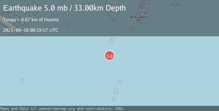 Map of SOUTH OF FIJI ISLANDS