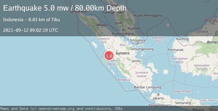 Map of SOUTHERN SUMATRA, INDONESIA